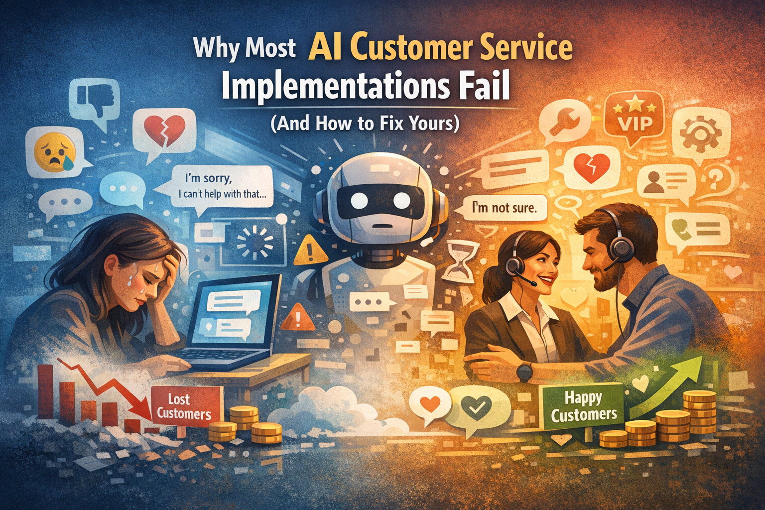 Why Most AI Customer Service Implementations Fail (And How to Fix Yours)